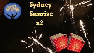 2x Sydney Sunrise V-shape | Crackling crosette 25 shots | Magnum