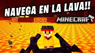 BARCOS DE OBSIDIANA!! OBSIDIAN BOAT Mod Minecraft ||1.19.2 - 1.18.2||