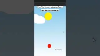 Simple Html/Css Cartoon Animation Scene 