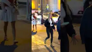 Nightlife in Moscow, Russia, beautiful Russian girls 