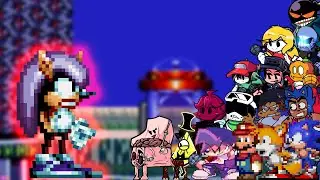 FNF For Fame (VS Mighty) - But ALL the Characters Sing Together 🎤 Funkin' for Hire (FULL WEEK)