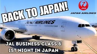 Flying in STYLE! JAL BUSINESS CLASS - Japan Travel Vlog