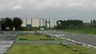 Porsche Carrera GT powerslides and accelerates