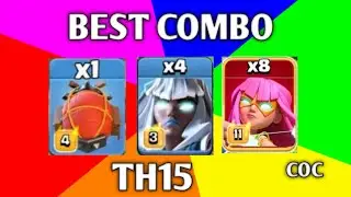 Best Combo for TH15 ATTACK STRATEGY ll clash of Clans l coc l 2023 l