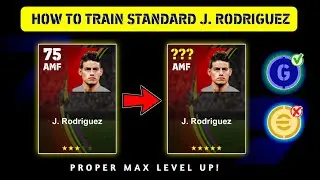 How To Train James Rodriguez In eFootball 2024 Mobile