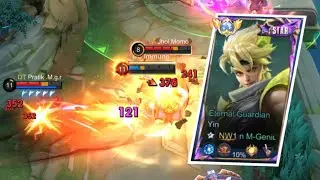 Top Global Yin Exp Lane Burst OneShot Damage Build Full GamePlay || MOBILE LEGENDS BANG BANG 