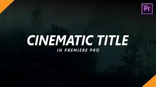 How To Create a Clean Cinematic Title in Premiere Pro
