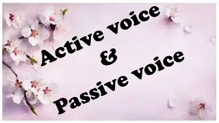 Grammar chapter 14 Active voice and Passive voice