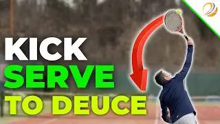 How To Kick A Tennis Serve To Deuce Side Down The T 
