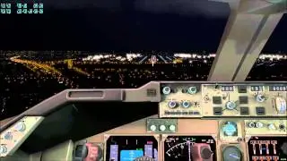 X-Plane 10 - KJFK RWY 13L Night Landing