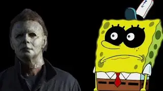 SpongeBob Meets Michael Myers (Spooky!)