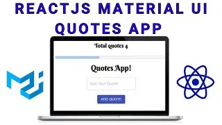 🔴ReactJS Material UI Quotes App || ReactJS Tutorial