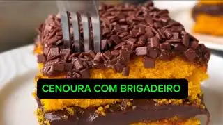 🍰 BOLO DE CENOURA COM BRIGADEIRO 🍰