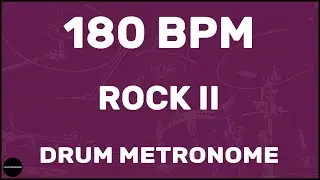 Rock II | Drum Metronome Loop | 180 BPM
