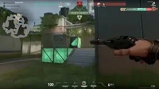 Valorant 1 VS 4 (ну почти забрал пистолетку) :(