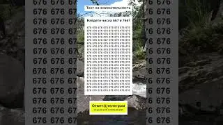 Сможете найти числа 667 и 766?  | #тестнавнимательность #игравнимательность