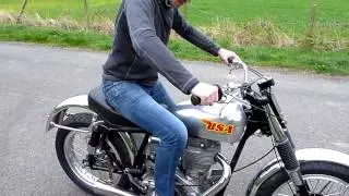 '62 BSA Gold Star Competition (All Sports) - first try out (video 1 - warming-up)