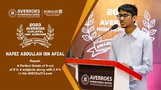 Hafez Abdullah Ibn Afzal : Averroes High Achievers Award Recipient 2023