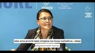 Vanja Ćalović Marković - Prezentacija Izvještaja o procjeni nacionalnog sistema integriteta CG