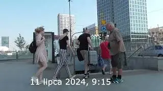 Centrum Warszawy - Rotunda, Pałac Kultury, Wieżowce, Aleje Jerozolimskie i Przystanek Komunikacji