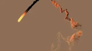 Krakatoa Particle Comet
