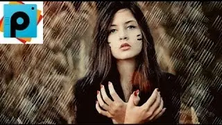 Como poner lluvia en foto picsart tutorial