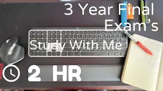 2 hr /study with me  | no music, EXAM'S + 3 Year commerce Student