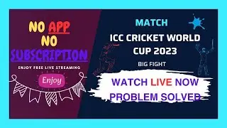 How To Watch World Cup 2023 Live In Mobile | World Cup 2023 Free Live | No App & No Subscription|