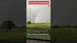 🌈 Rainbow 😍 strike from 🌨️ clouds #rainbow #vikramnvp11