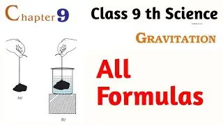 Gravitation Formula Class 9 th Science Chapter 9 Explanation