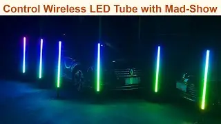 Control LED Wifi wireless battery tube with Mad show Artnet software