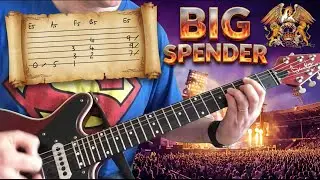 Queen - Big Spender - Guitar Play Along (Guitar Tab)