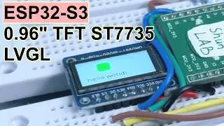 [No talking] ESP32-S3 + $3 TFT 0.96 inch Color Screen ST7735 Running LVGL Animations｜Zero to Working
