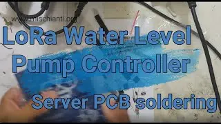 Wireless LoRa Remote Water Tank Level and pump controller (esp8266): Server PCB soldering
