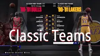 NBA 2K23 Every Classic Team