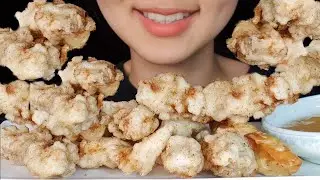 ASMR sweet and sour pork real eating sounds