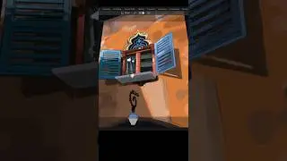 Blender Hand Painting - Stylized Low Poly Window