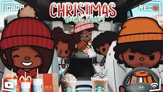 Family of 6 ROAD TRIP! ❄️ 🚗💨 *SURPRISING THE KIDS!* ||*VOICED* 🔊 || Toca Boca Roleplay 🎄