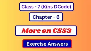Computer Class 7 Chapter 6 Question Answer | Class 7 Computer Lesson 6 Exercise Answer | Dcode