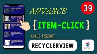 RecyclerView Item Click Part 1|  বাংলায় Android App Development Tutorial  | Class 39 | CodePro Bro