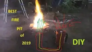 How To Build an efficient fire pit / furnace with a FAN