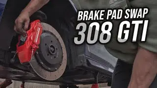 Replacing my 308 GTi brake pads and minor fixes!