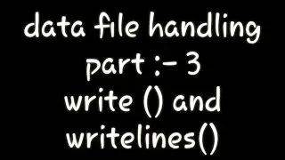 File handling part:-3 by PY LEARN