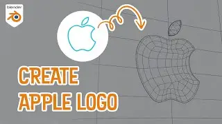 BLENDER | create apple logo from dot