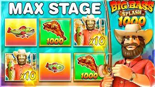 MAX 10X STAGE On BIG BASS SPLASH 1000 SLOT!!