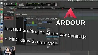 Installation plugins audio par synaptic, utilisation Ardour + MIDI Soudfonts Scummvm Ubuntu