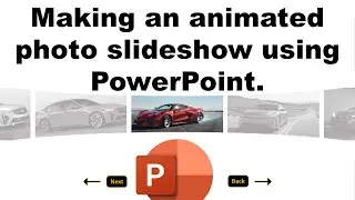 Making an animated photo slideshow using PowerPoint.
