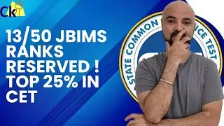 CET Top 25% | 13 out of 50 Ranks in JBIMS from Reserved Category!