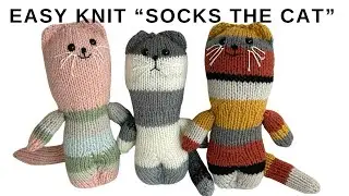 KNIT SOCKS THE CAT