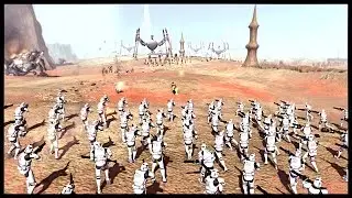 Huge Clone Assault - Battle of Geonosis | Men of War Assault Squad 2 Star Wars Mod Gameplay